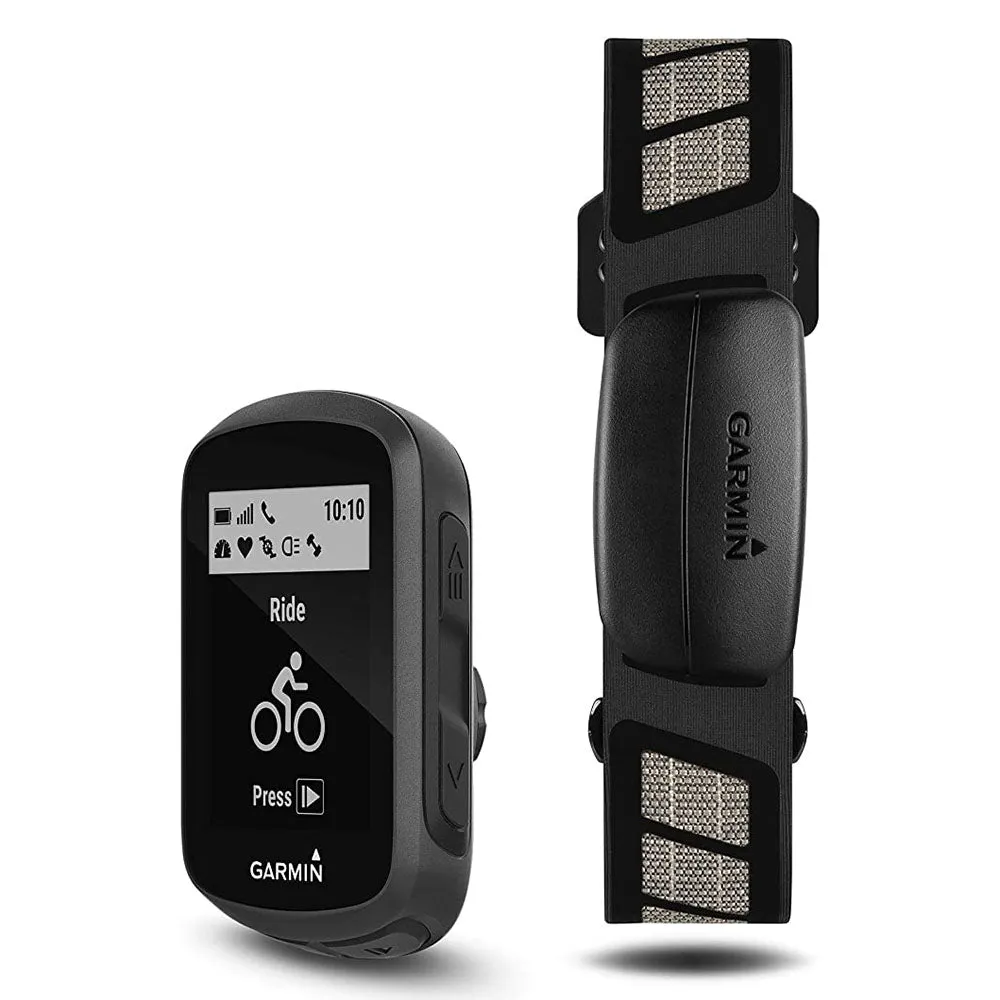 Garmin Edge 130 Plus Bundle GPS with Sensors and HR Monitor Download Structure Workouts ClimbPro Cycling Bike Computer - 010-02385-10