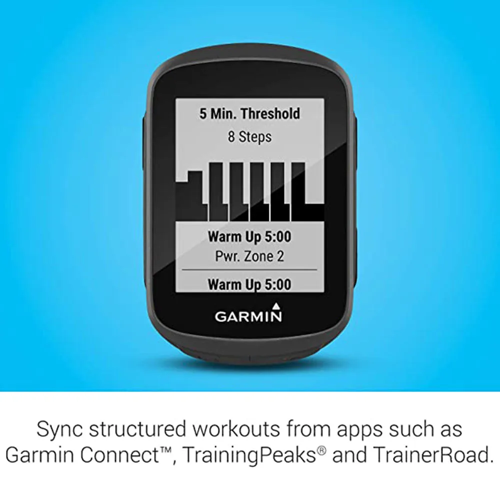 Garmin Edge 130 Plus Bundle GPS with Sensors and HR Monitor Download Structure Workouts ClimbPro Cycling Bike Computer - 010-02385-10