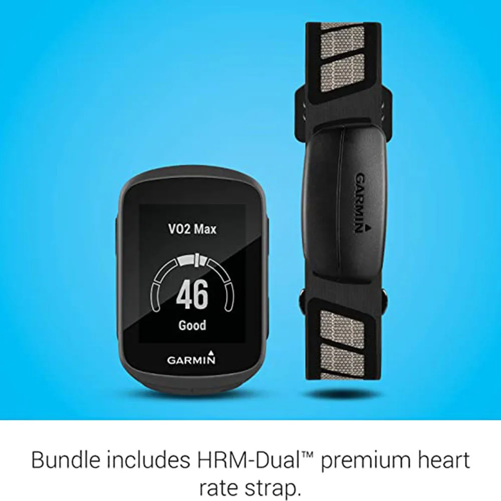 Garmin Edge 130 Plus Bundle GPS with Sensors and HR Monitor Download Structure Workouts ClimbPro Cycling Bike Computer - 010-02385-10
