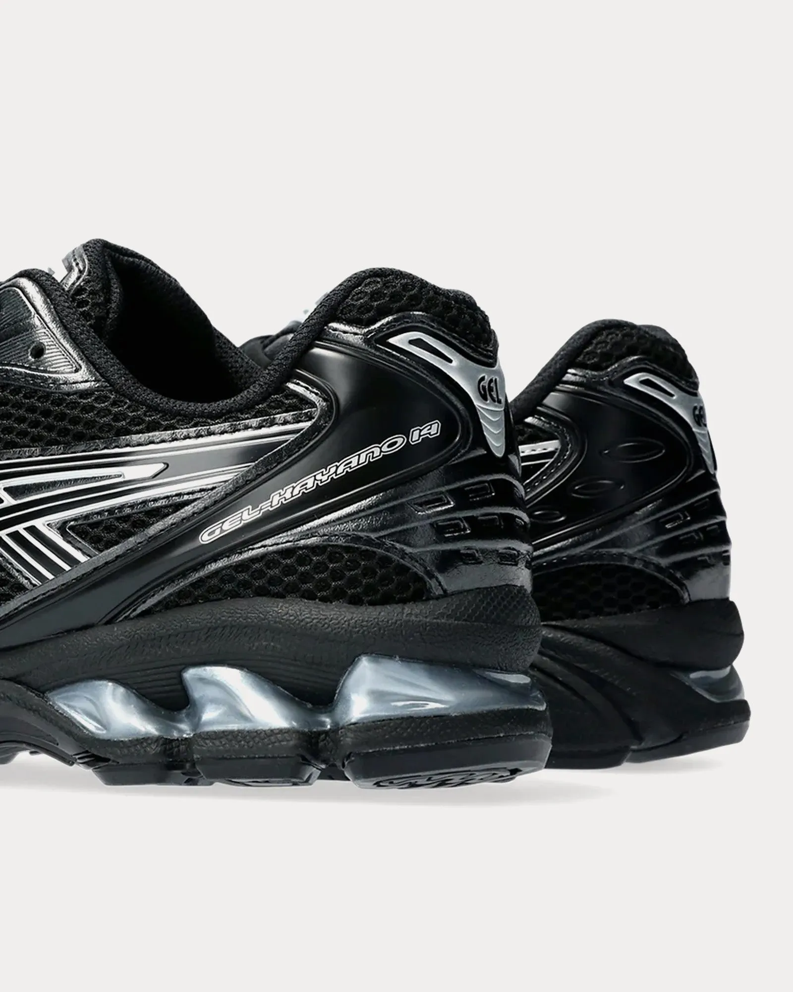 Gel-Kayano 14 Black / Black / Pure Silver Low Top Sneakers