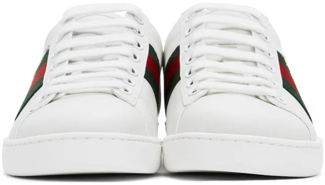 Gucci White Kitten Ace Sneakers