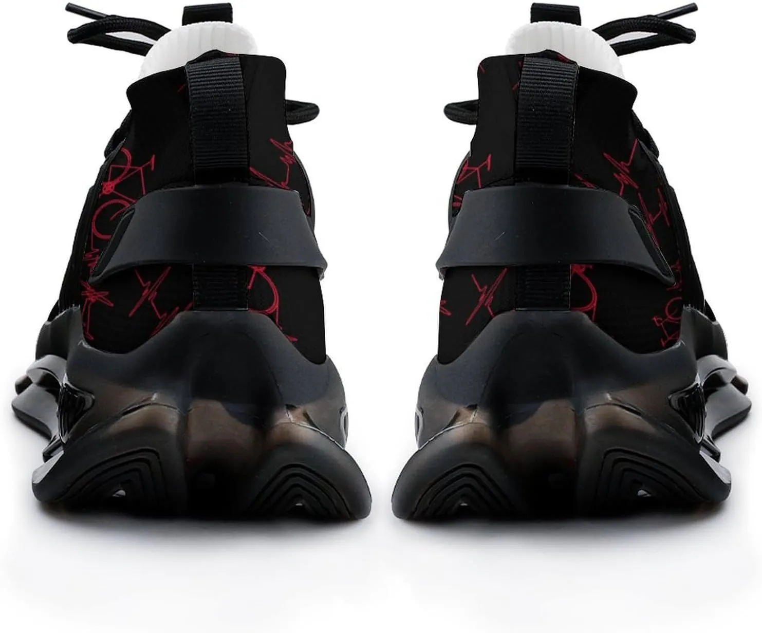 Heartbeat Bycicle Walking Shoes for Men Lightweight Tennis Fashion Elastic Sports Shoes Cushion Basketball Shoes