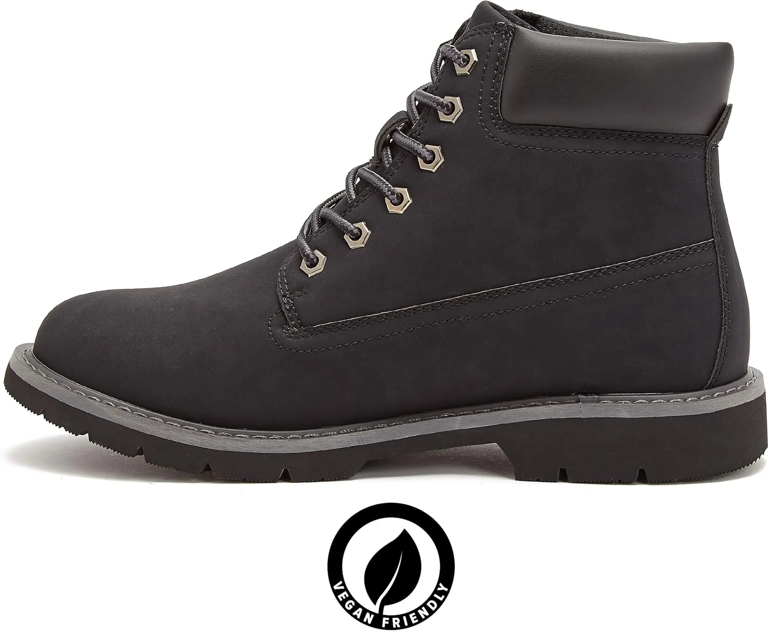 HI-TEC Reznor Soft Toe Men's Work Boots, Vegan Leather, 6 Inch