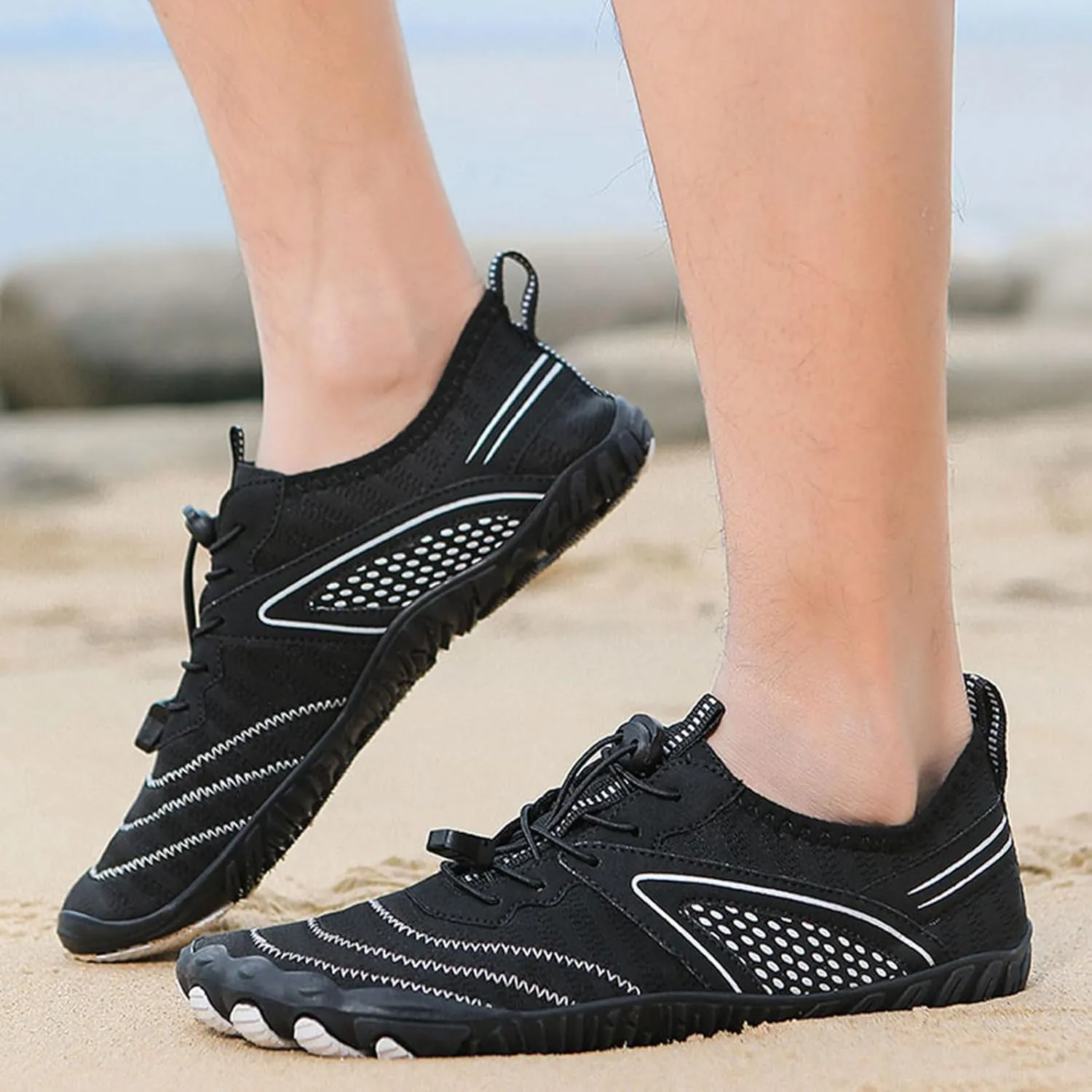Hiking Barefoot Shoes Women Wide Toe Box Grounded Footwear for Women Healthy & Non-Slip Barefoot Shoes Breathable Zero Drop Shoe Comfortable Casual Sneakers Walking, Running, Pool Swim Shoe Quick Dry