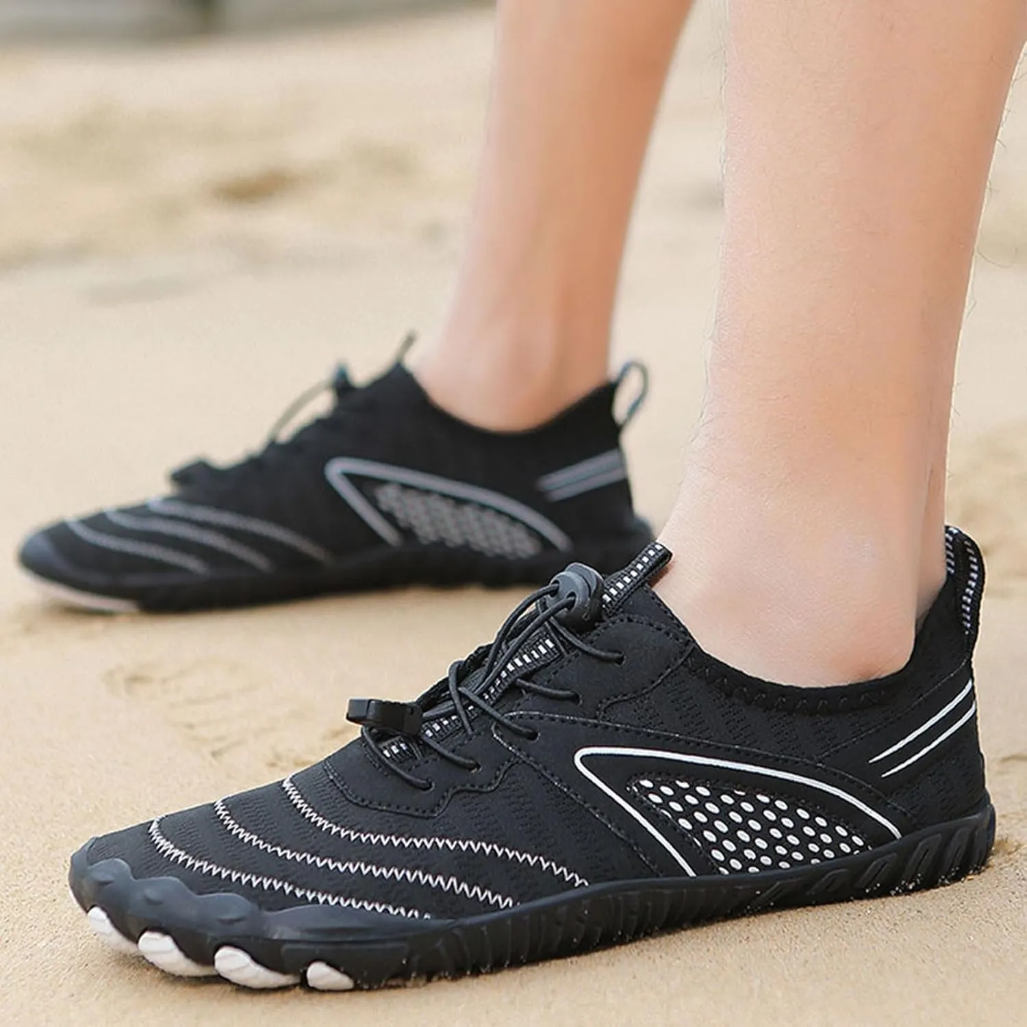 Hiking Barefoot Shoes Women Wide Toe Box Grounded Footwear for Women Healthy & Non-Slip Barefoot Shoes Breathable Zero Drop Shoe Comfortable Casual Sneakers Walking, Running, Pool Swim Shoe Quick Dry