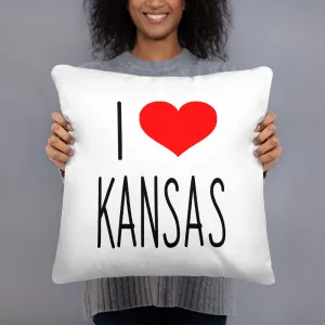 I Love KANSAS Basic Pillow
