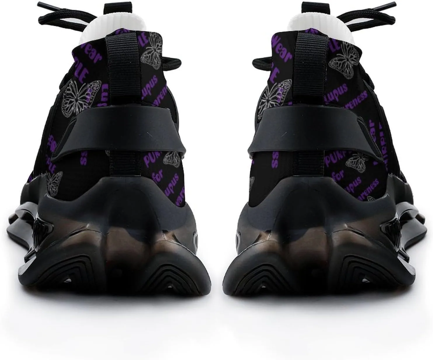I Wear Purple for Lupus Awareness Walking Shoes for Men Lightweight Tennis Fashion Elastic Sports Shoes Cushion Basketball Shoes