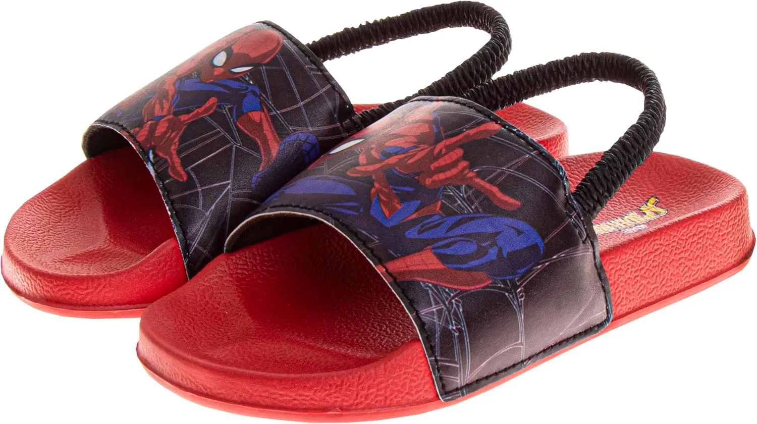Josmo Boys Slide Open Toe Summer Sandals SlipOn Pool Slides Spiderman, Avengers, Sonic the Hedgehog (sizes: 5-10 toddler / 11-12 little kid)