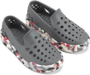 Joybees Kids Skate Sneak Charcoal/Charcoal Camo Gummy - 13 M US Little Kid
