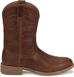 Justin Boots Men's 10" Kilgore Stampede Roper Hickory Brown Western Boots
