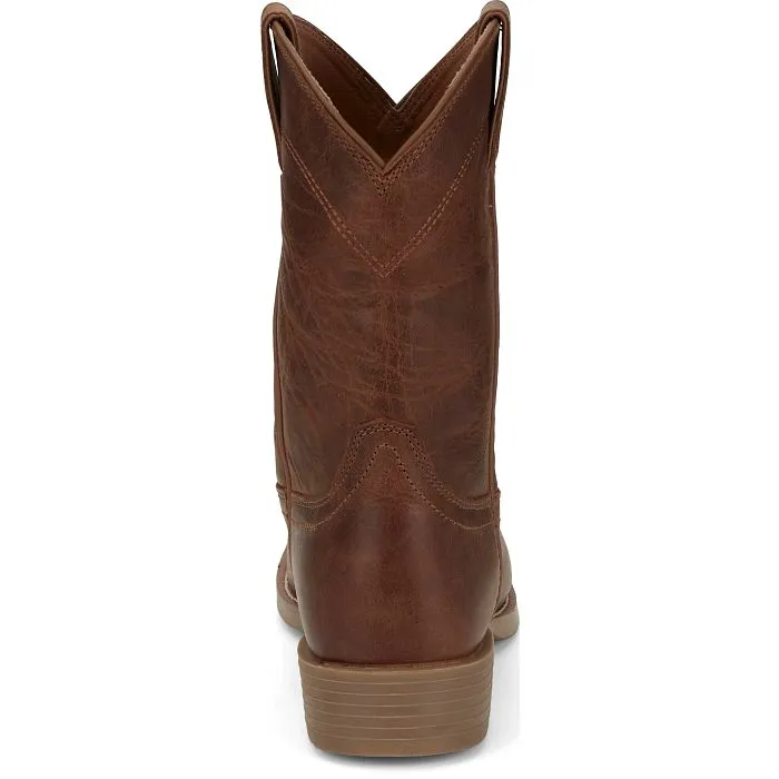 Justin Boots Men's 10" Kilgore Stampede Roper Hickory Brown Western Boots