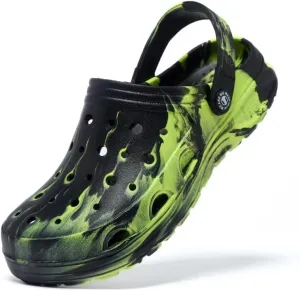 Kids Boys&Girls Black Camouflage Clogs Children's Beach Shoes Classic Marbled Tie Dye Clog Little Kid