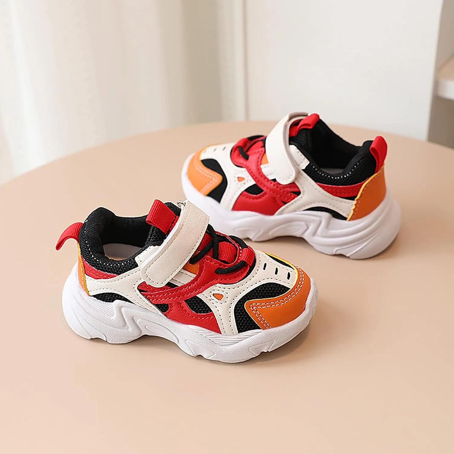 Kids Girls Boys Casual Sport Shoes Baby Mesh Breathable Platform Outdoor Strap Athletic Running Shoes