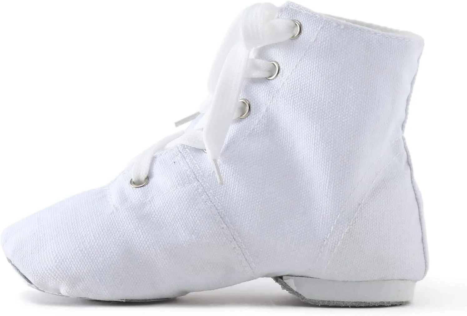 Kids Jazz Boot Shoes Baby Girl boy Ankle Lace-up Dance Shoes Flat ractice Dancing Boots Soft-Soled High Boots