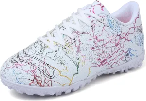 Kids Soccer Boys Girls Turf Soccer Shoes Indoor Outdoor Soccer Youth Trainning Shoes Breathable Casual Athletic Football Shoes
