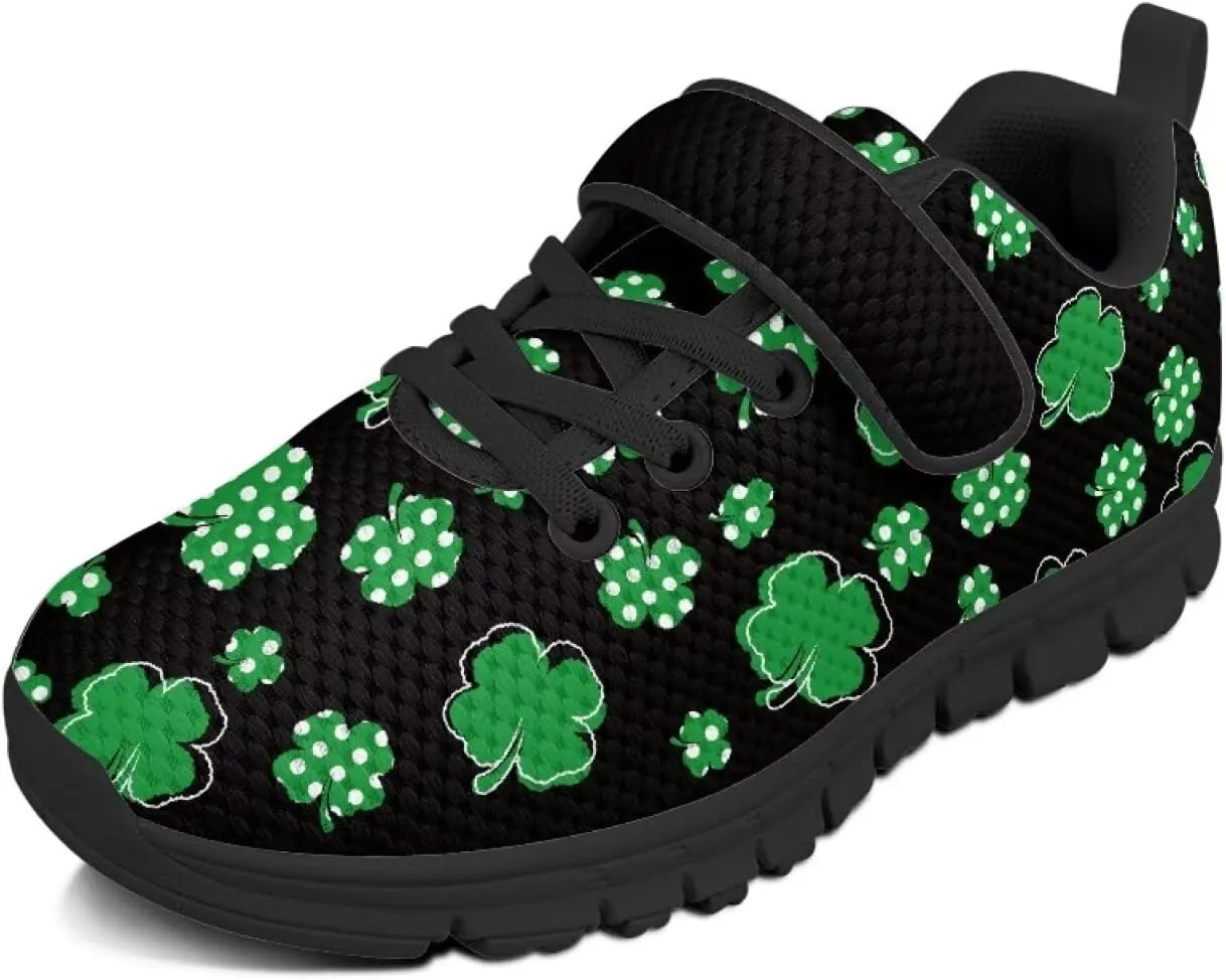 Kids St Patrick's Day Shoes Green Sneakers for Girls Boys Slip On Shoes