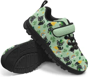 Kids St Patrick's Day Shoes Green Sneakers for Girls Boys Slip On Shoes