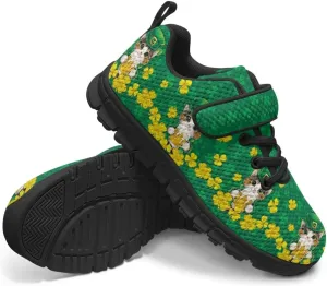 Kids St Patrick's Day Shoes Green Sneakers for Girls Boys Slip On Shoes