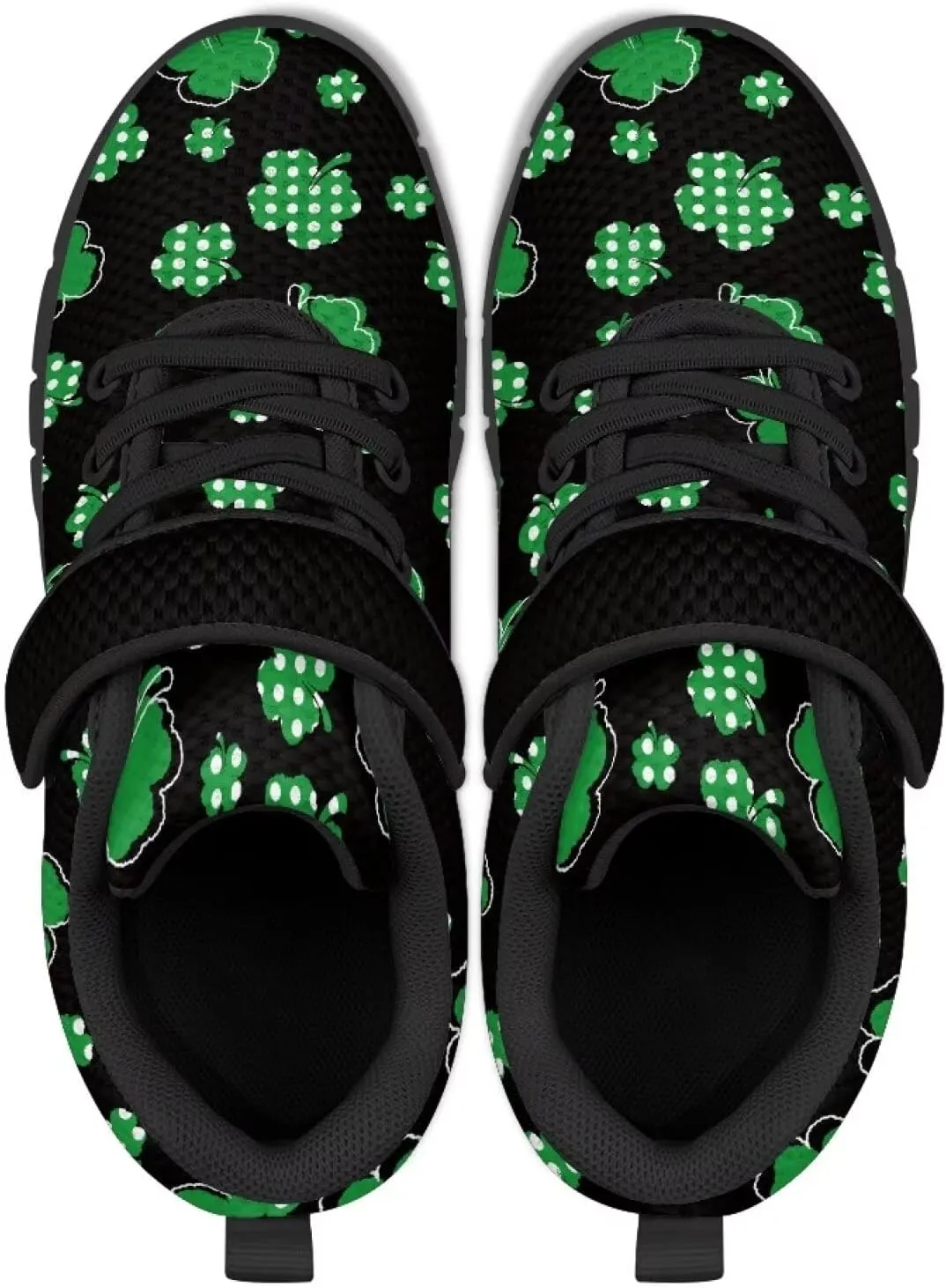 Kids St Patrick's Day Shoes Green Sneakers for Girls Boys Slip On Shoes