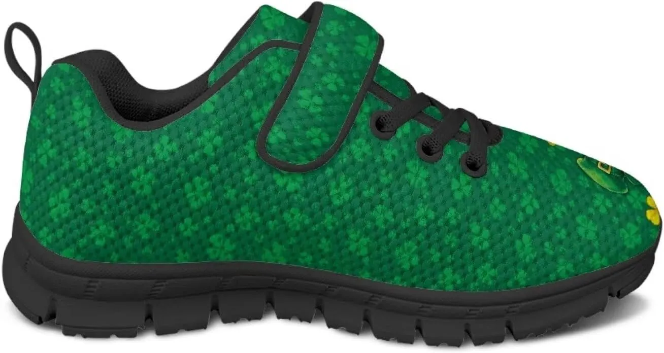 Kids St Patrick's Day Shoes Green Sneakers for Girls Boys Slip On Shoes