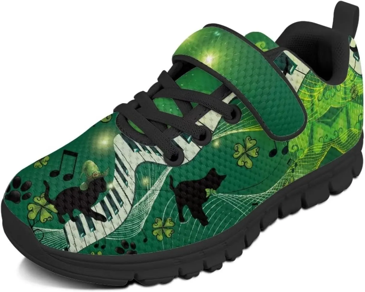 Kids St Patrick's Day Shoes Green Sneakers for Girls Boys Slip On Shoes