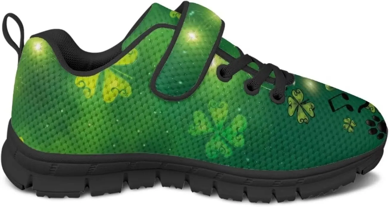 Kids St Patrick's Day Shoes Green Sneakers for Girls Boys Slip On Shoes