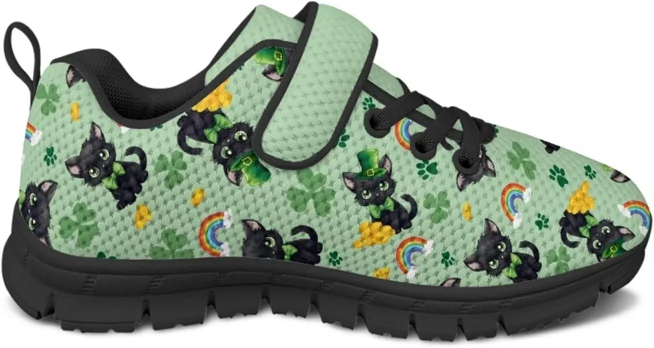 Kids St Patrick's Day Shoes Green Sneakers for Girls Boys Slip On Shoes