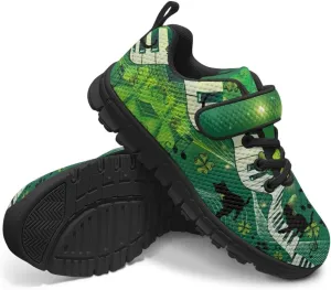 Kids St Patrick's Day Shoes Green Sneakers for Girls Boys Slip On Shoes