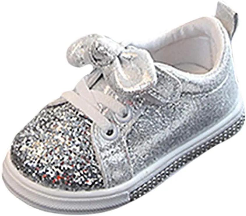 Kids Tennis Shoes Boys Sequins Boys Shoes Run Baby Girls Children Crystal Bling Sport Bowknot Baby Shoes Born Shoes