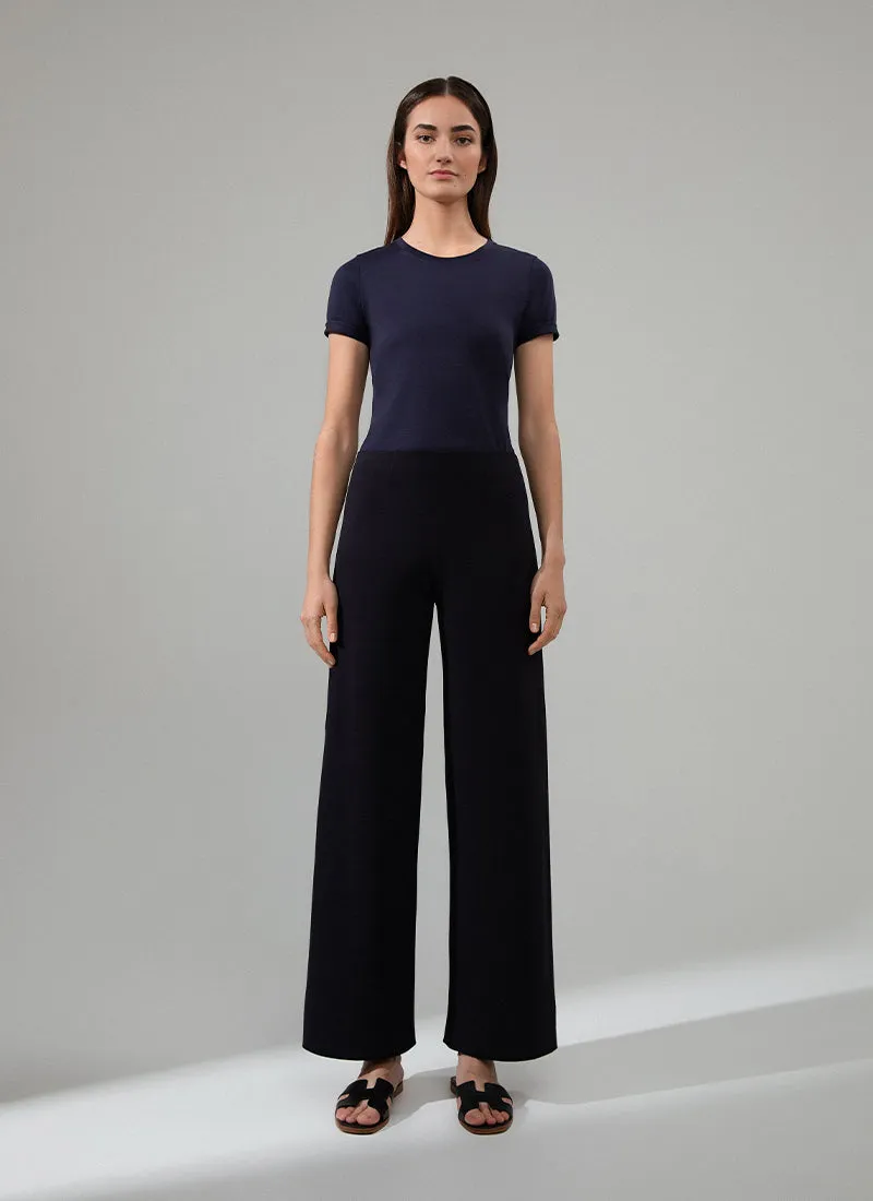 Kimberly Wide Leg Jersey Pant