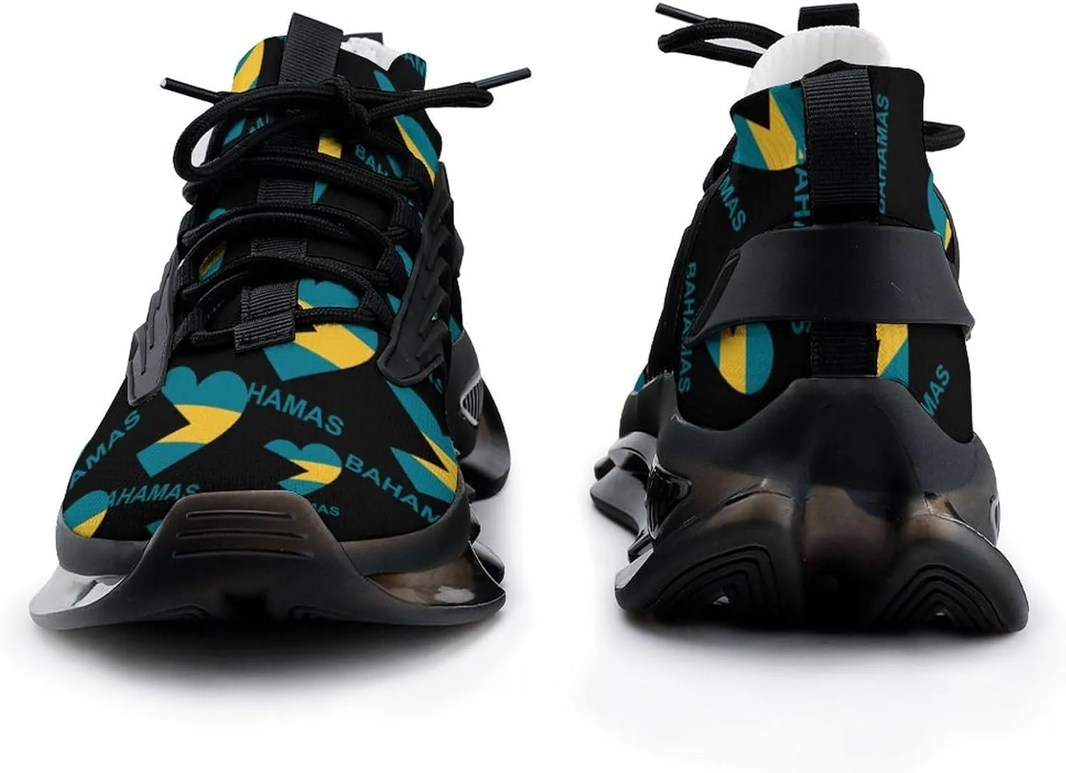 Love Bahamas Walking Shoes for Men Lightweight Tennis Fashion Elastic Sports Shoes Cushion Basketball Shoes