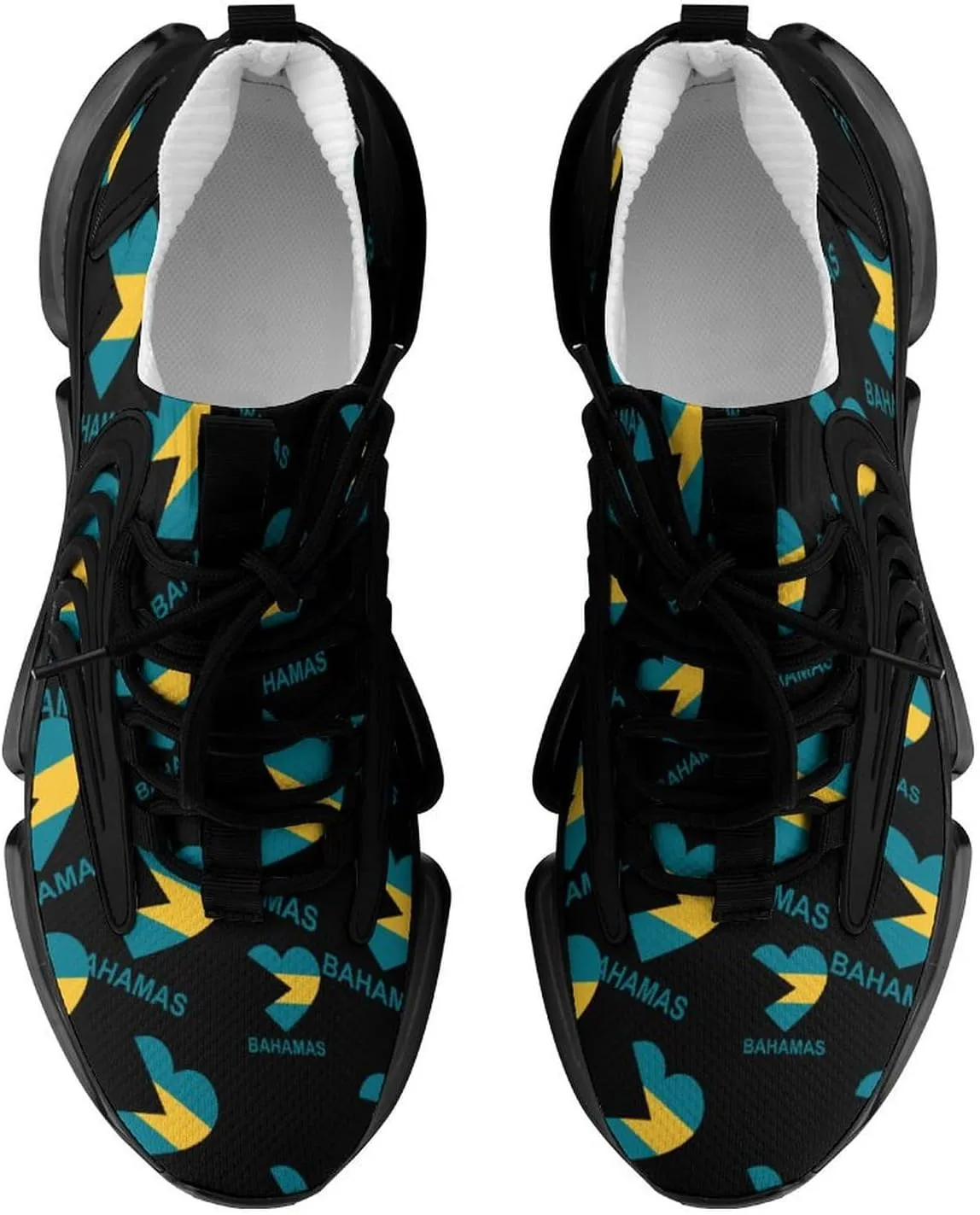 Love Bahamas Walking Shoes for Men Lightweight Tennis Fashion Elastic Sports Shoes Cushion Basketball Shoes