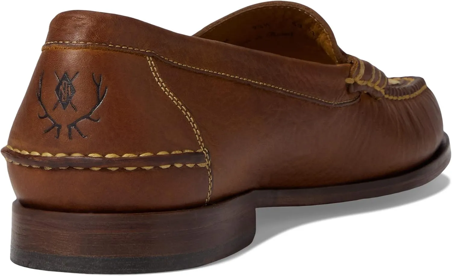 Martin Dingman? All American Penny Slip-on Shoes for Men ?C Leather Construction ?C Moc Toe Silhouette
