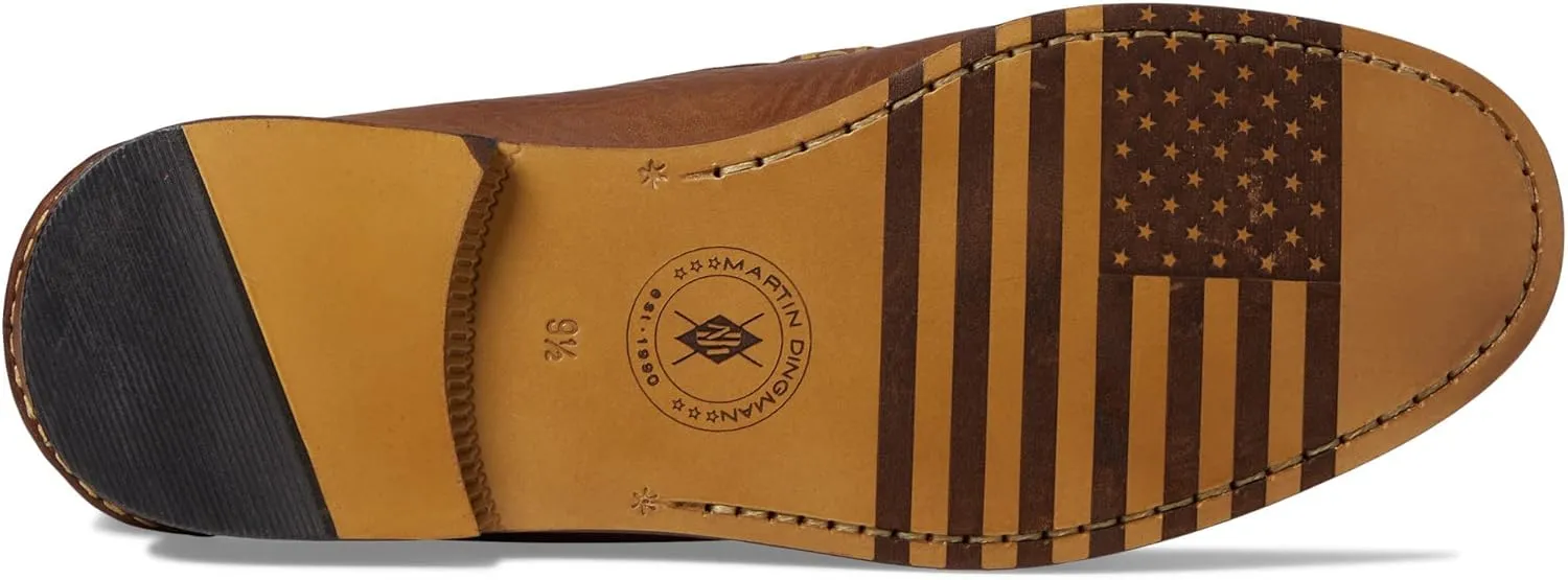 Martin Dingman? All American Penny Slip-on Shoes for Men ?C Leather Construction ?C Moc Toe Silhouette