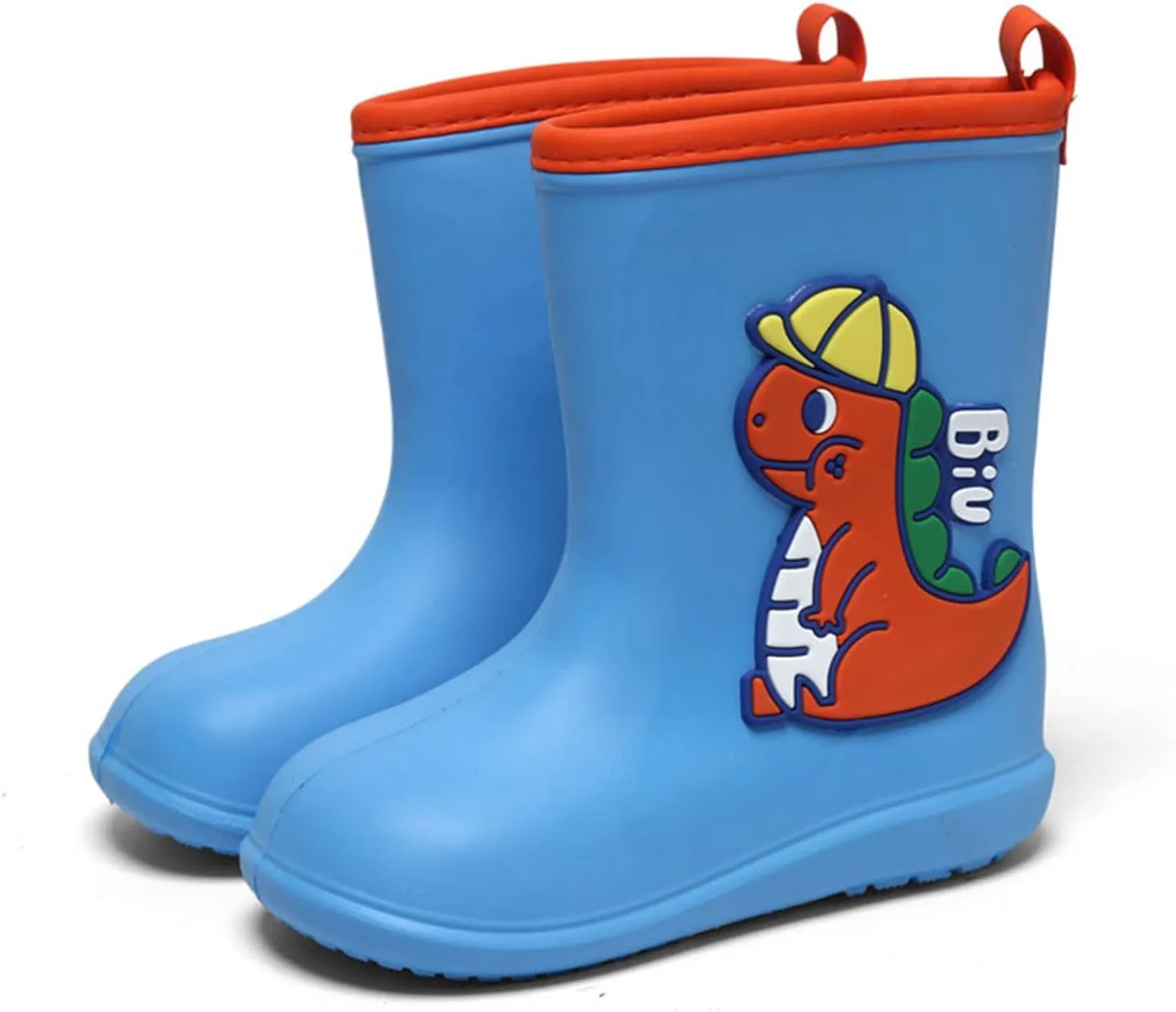 Meidiastra Toddler Kids Boys Girls Rain Boots Rubber Non Slip Rain Shoes