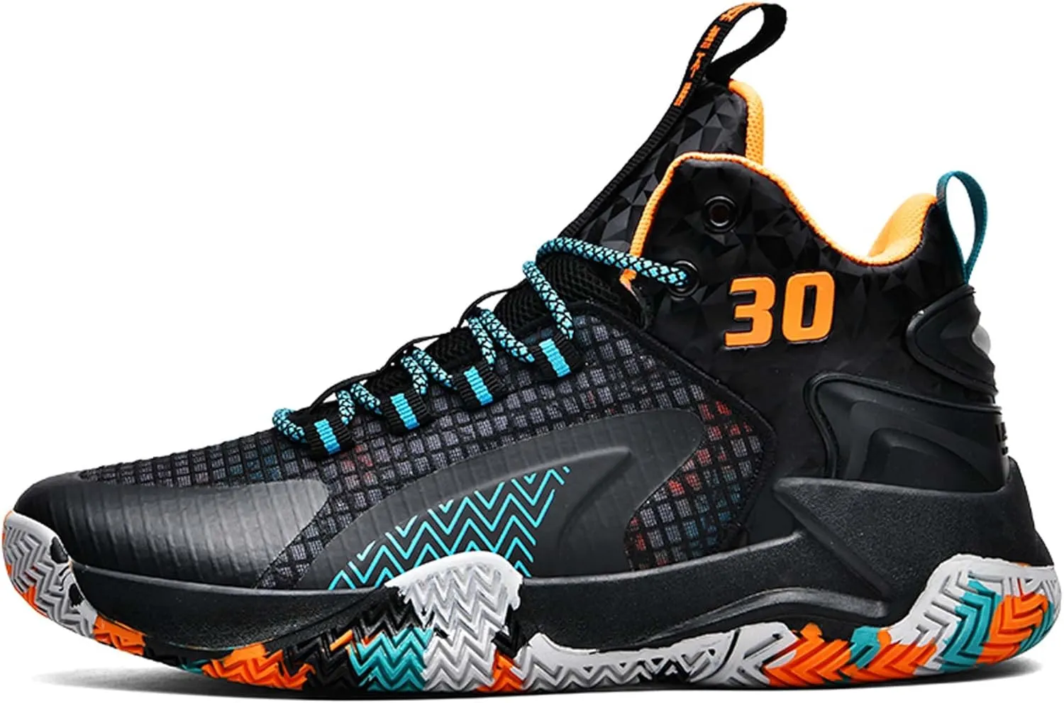 Mens and Womens White Lace Up Basketball Shoes Rubber Soles Tennis Sports Shoes High Elasticity Running Shoes Anti Slip and Wear Resistant Scenic Spots Tourist Shoes Shot Put Table Tennis