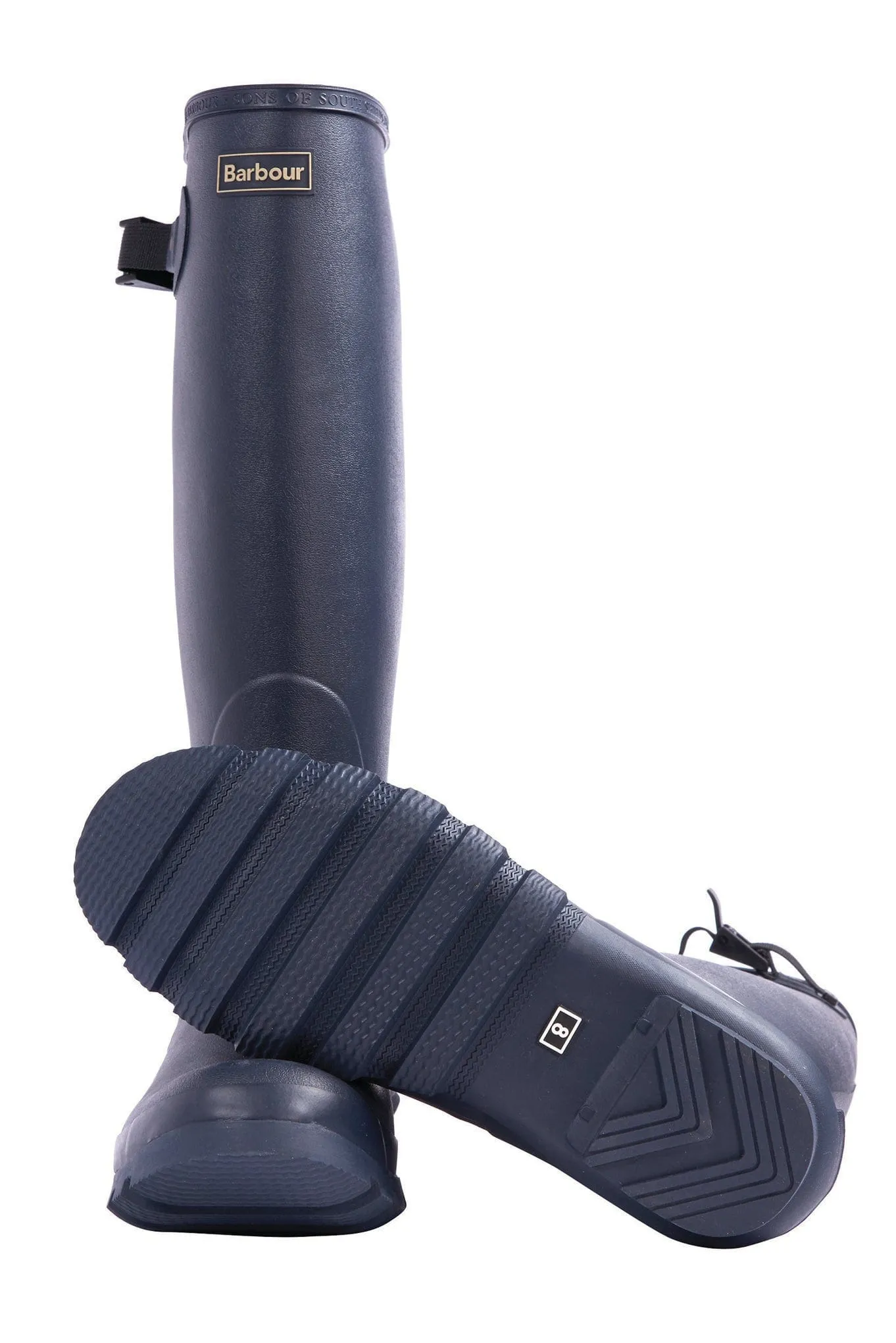 Mens Bede Wellington Boots - Navy