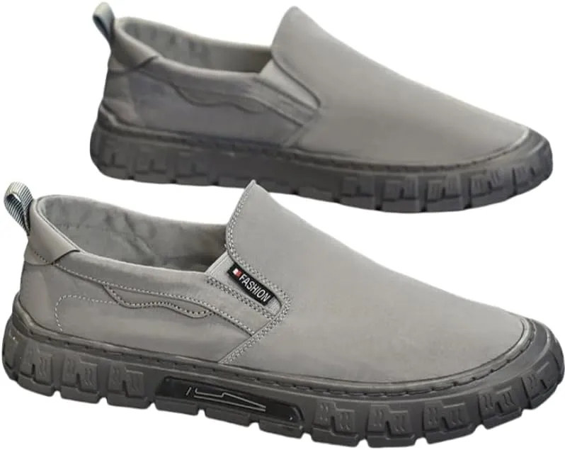 Men's Breathable Canvas-Bottom Casual Skate Shoes with Lace-Up Design - Ideal for Outdoor Leisure & Daily Wear