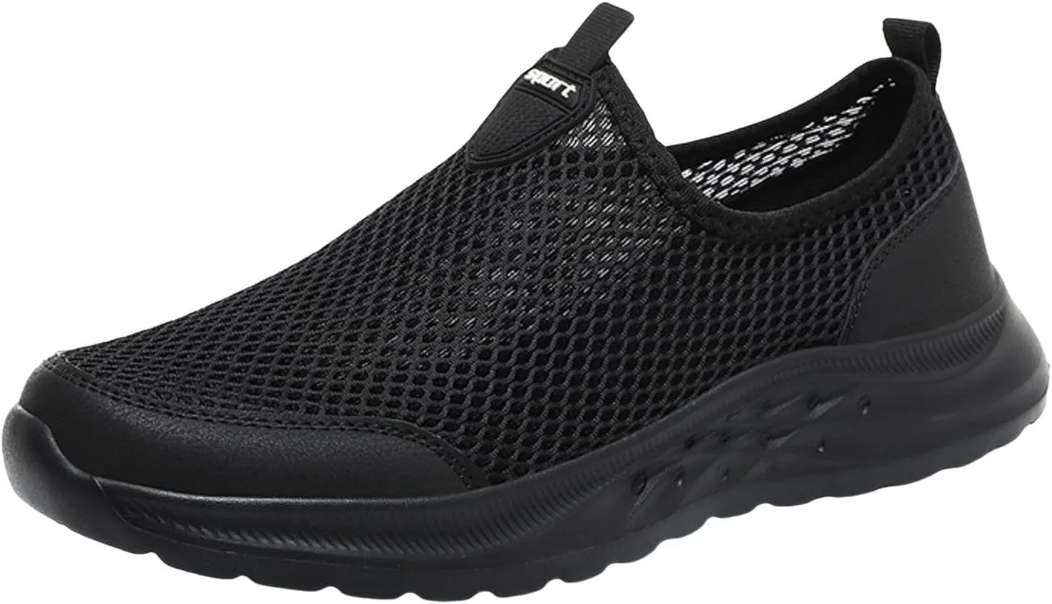 Men's Everyday Athletic Shoes Men Sports Shoes Fashionable New Pattern Mesh Hollow Breathable Comfortable Flat Bottom