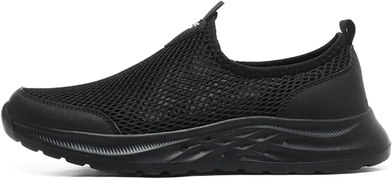 Men's Everyday Athletic Shoes Men Sports Shoes Fashionable New Pattern Mesh Hollow Breathable Comfortable Flat Bottom