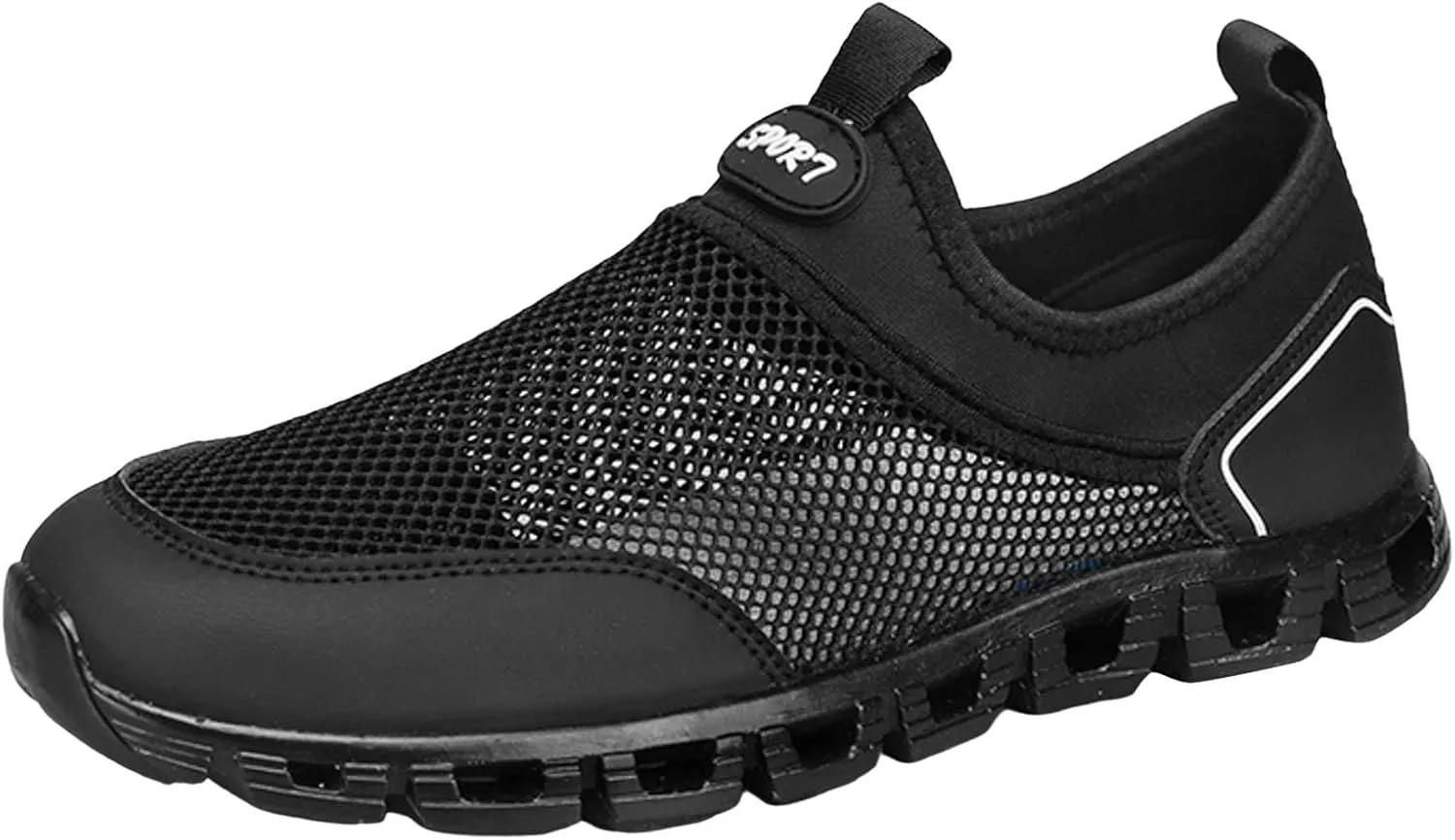 Men's Fashion Sneakers Men Sports Shoes Fashionable Simple and Solid Color New Pattern Summer Mesh Hollowed Out