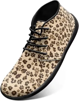 Men's Road Running Shoes Anima Print Wide Toe Shoe Classic Low Top Zero Drop Sneaker Lightweight Minimalist Sneakers
