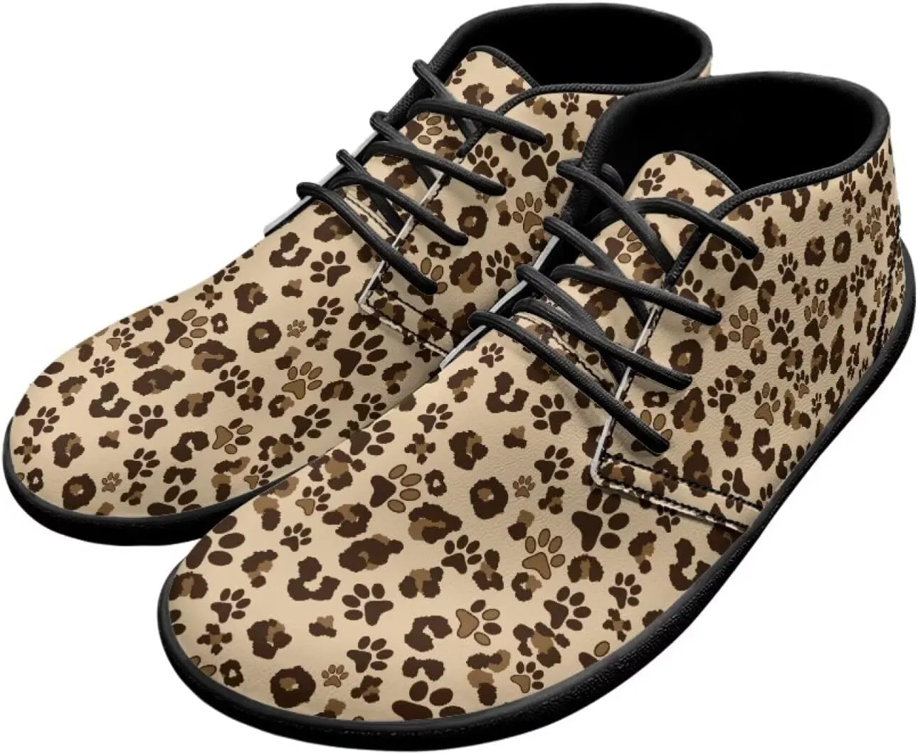 Men's Road Running Shoes Anima Print Wide Toe Shoe Classic Low Top Zero Drop Sneaker Lightweight Minimalist Sneakers