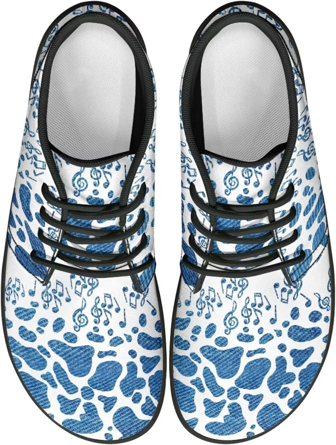 Men's Road Running Shoes Anima Print Wide Toe Shoe Classic Low Top Zero Drop Sneaker Lightweight Minimalist Sneakers