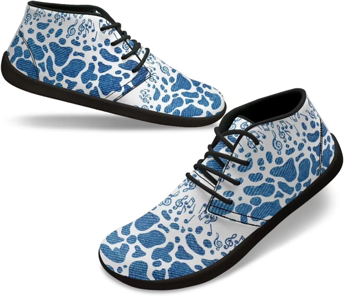 Men's Road Running Shoes Anima Print Wide Toe Shoe Classic Low Top Zero Drop Sneaker Lightweight Minimalist Sneakers