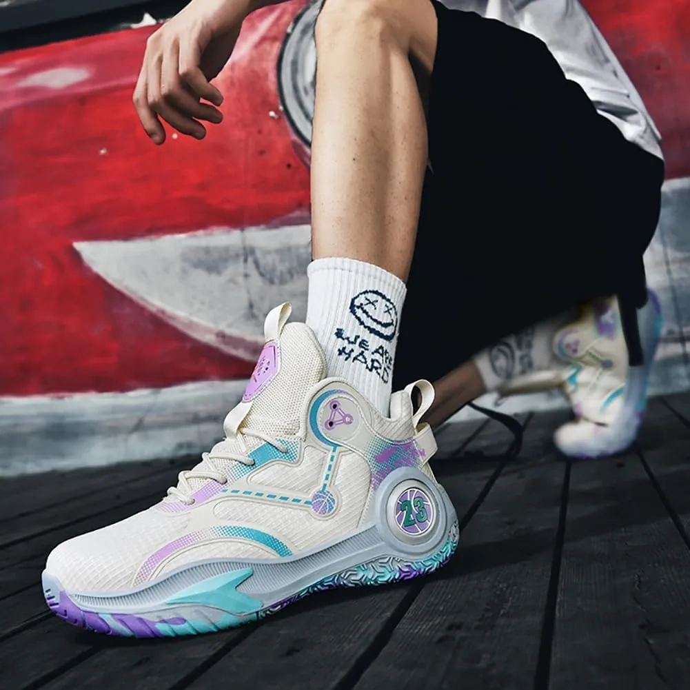 Men's Shoes Fashion Sports Shoes Breathable Running Shoes Men's Basketball Shoes Anti Slip Sports Shoes Couple Style