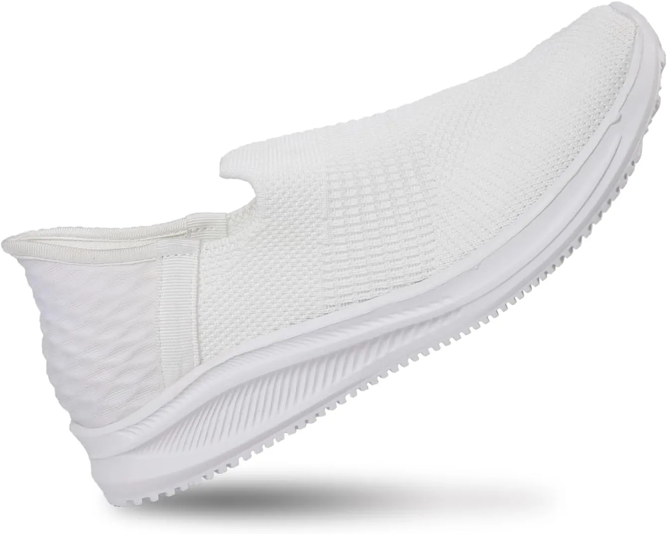 Men's Slip-on Loafers Comfortable Walking Shoes Breathable Knit Casual Sneakers Lightweight Breathable Mesh Shoes for Women