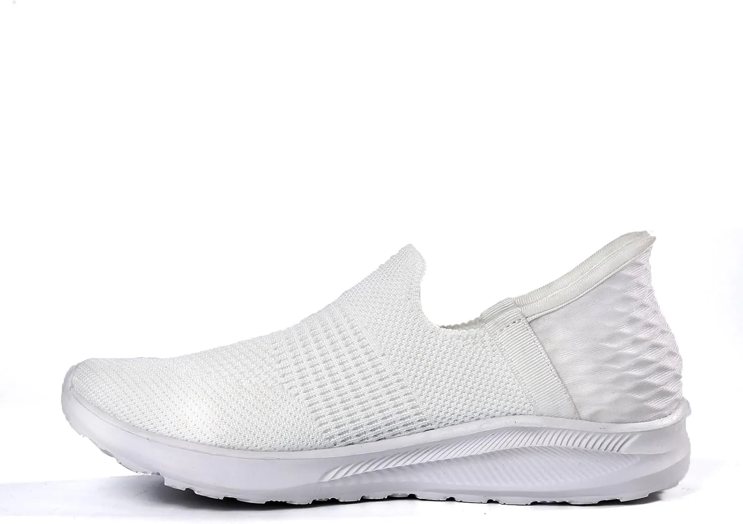 Men's Slip-on Loafers Comfortable Walking Shoes Breathable Knit Casual Sneakers Lightweight Breathable Mesh Shoes for Women