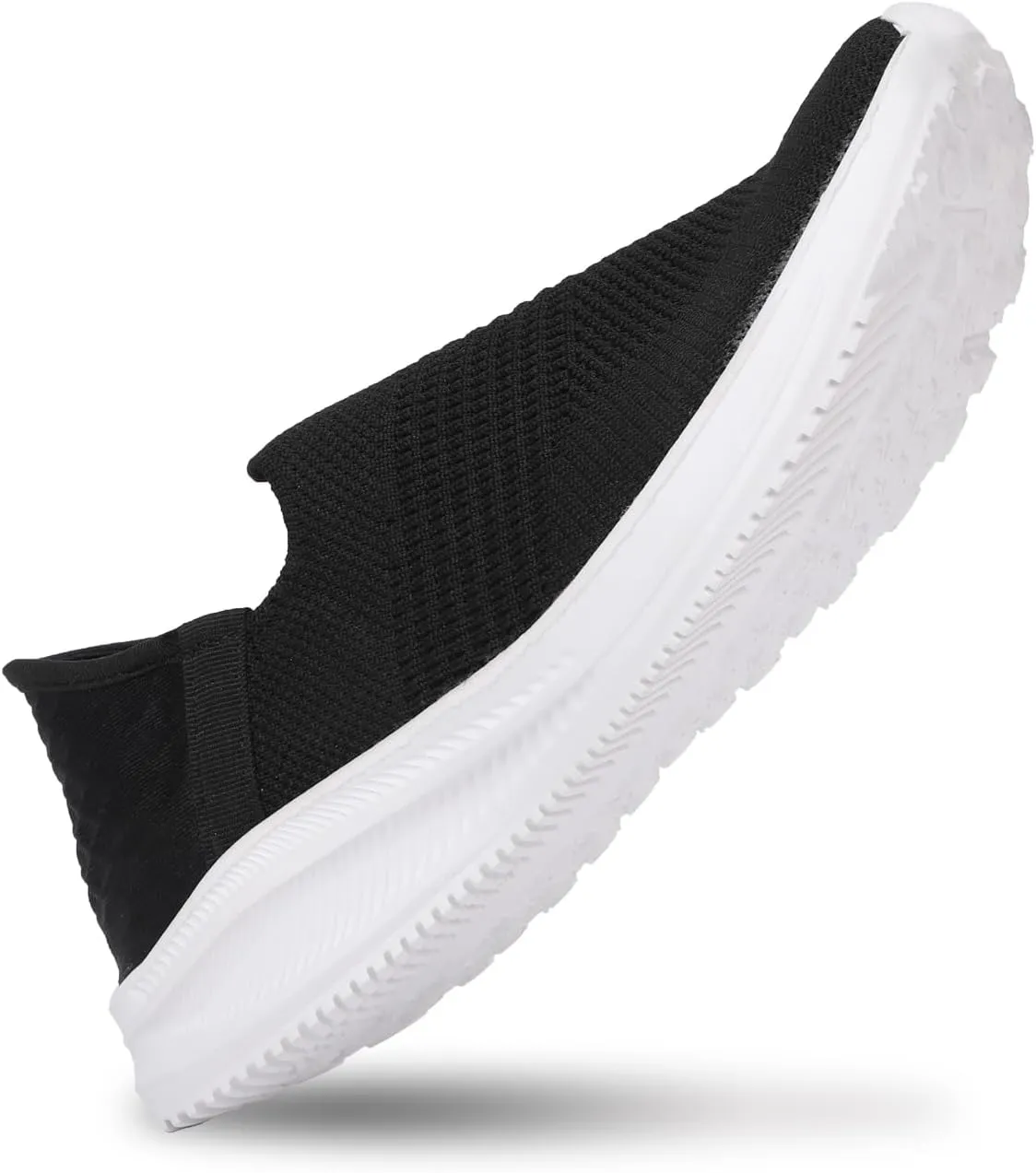 Men's Slip-on Loafers Comfortable Walking Shoes Breathable Knit Casual Sneakers Lightweight Breathable Mesh Shoes for Women