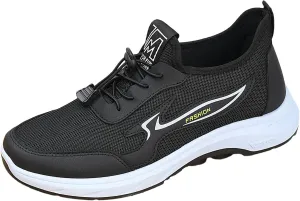 Mens Tennis Shoes Men Flyweaving Mesh Sports Casual Socks Shoes Breathable Plus Size Lightweight Running Sneakers